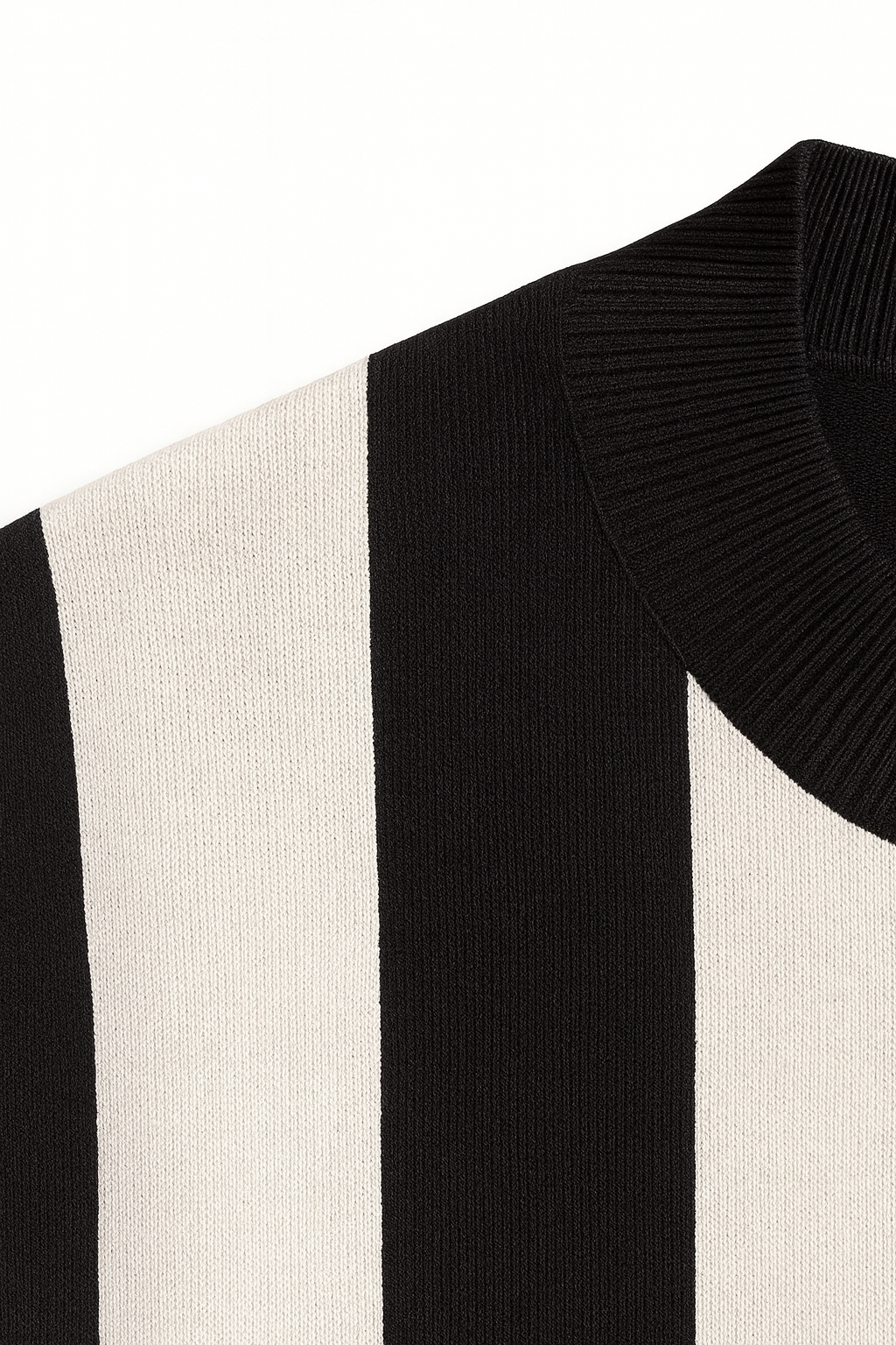 Blusa rayas negras y marfil