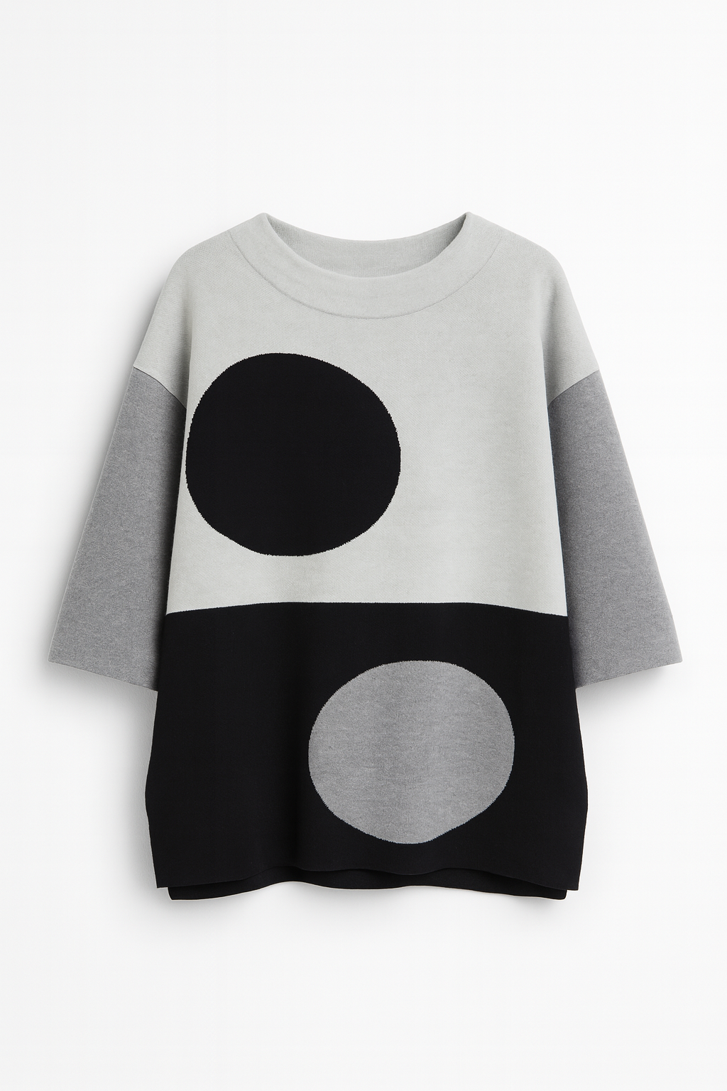 Suéter estructura geométrica