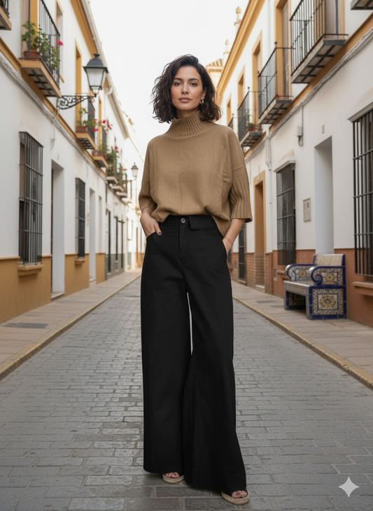 Suéter de punto top blush