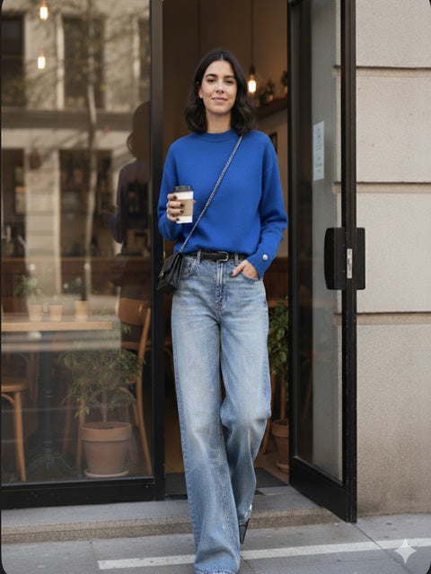 Suéter manga ajustable